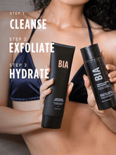 THREE-STEP ESSENTIALS BODY CARE ROUTINE: Charcoal Cleanser, Body Polish, Whipped Body Creme